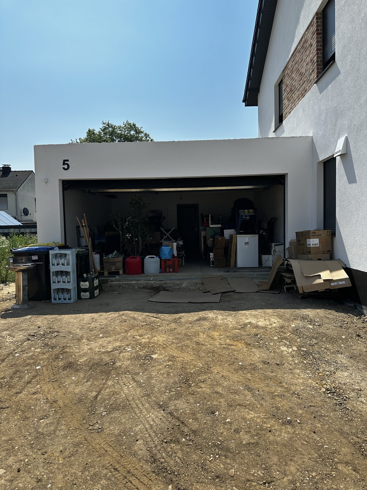 Angebaute Garage